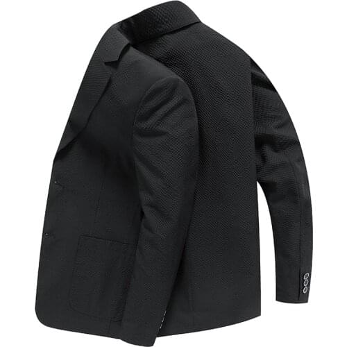 Men Suits Slim Fit Casual Classic Suit Wedding Groom Party Prom Single Breasted Solid Color Black Navy Blue