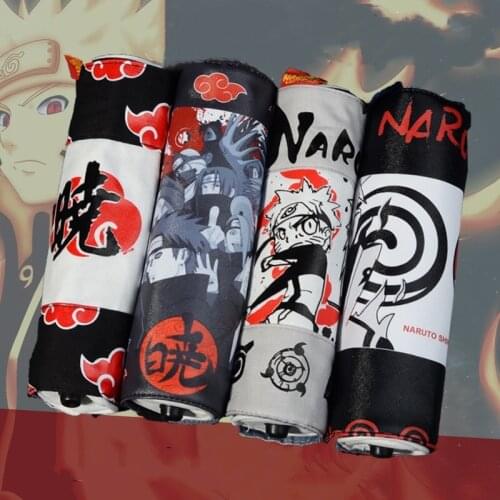 Anime NINJA Cosplay Pencil Pouch Canvas Large Capacity Student Supplies Pencil-box Scroll pen bag