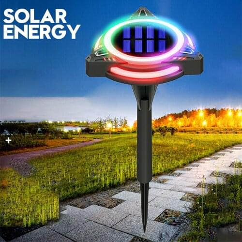 Solar Underground Lights Intelligent Light Control Colorful Lights Waterproof Lawn Pathway Landscape Lights Garden Decoration