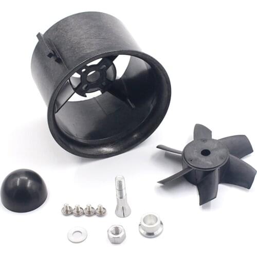 QX-MOTOR 70mm 6 Ducted Fan Propeller With Ducted Barrel Brushless Motor Fan for RC Drone Accessories Quadcopter F22151/2
