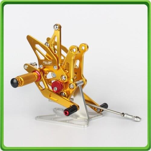 Motorcycle Adjustable Rearsets rear set sets footrest foot pegs pedal For Kawasaki Z 1000 Z1000 2013 2014 2015 2016 Gold