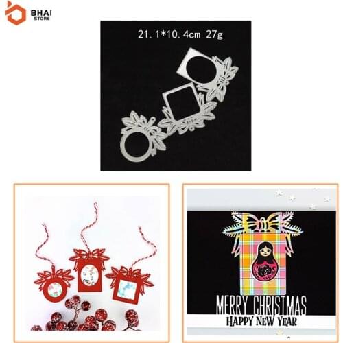 Christmas Gift Box Metal Cutting Dies Stencil DIY Cards Stencils Photo Album Embossing Paper Making Scrapbooking Knife Mold 2021