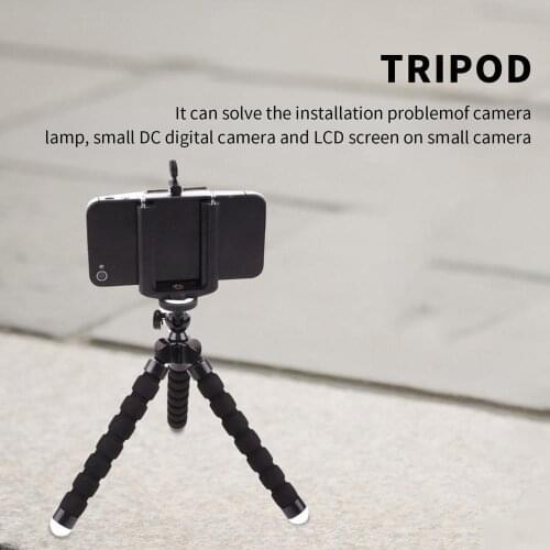 Tripod for Phone Flexible Sponge Octopus Mini Tripod for IPhone Mini Camera Tripod Phone Holder Clip Stand
