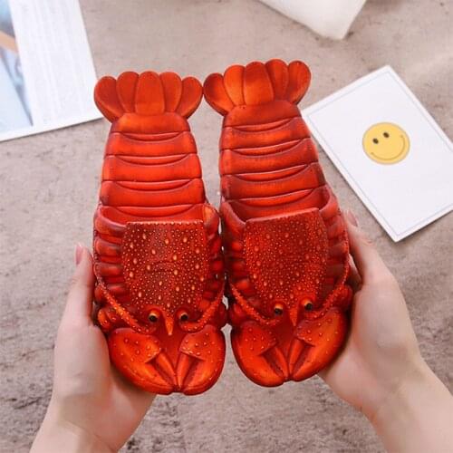 Women Slippers Summer Crayfish Couples Ladies Shoes Slides Soft Cool Beach Female Bathroom 2020 Casual Woman Plus Size