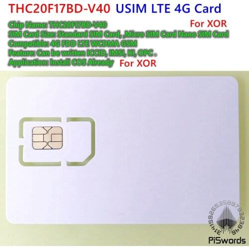 THC20F17BD-V40 Chip Writable Programable Blank SIM Card Nano Micro SIM Card With Micro Nano Size FF 3FF 4FF 3 IN 1