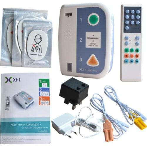 XFT-120C+ First Aid Device AED Trainer Automated External Defibrillator Emergency CPR Training Teaching Several Language Choose