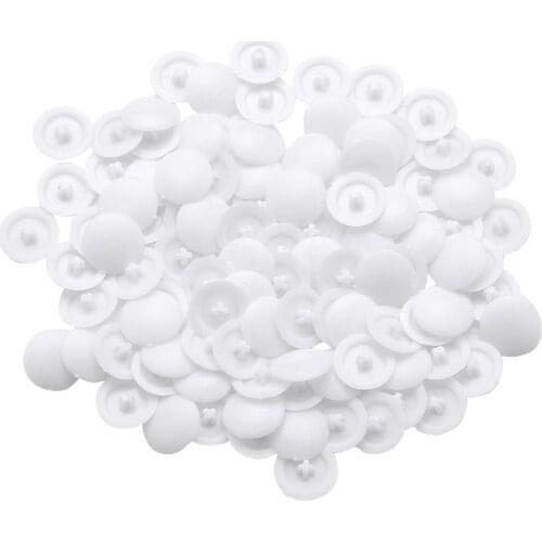 100 Kitchen Cabinet Screw Protect Caps Self-Tapping Plastic Screw Hole Covers for Flat Phillips Screws US Stock Furniture Parts