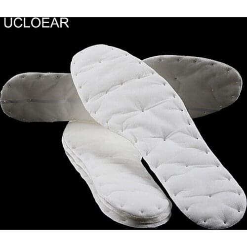 UCLOEAR 5Pcs Soft Comfortable Sport Insoles Running Shoe Inserts Shoes Pad Cotton Disposable Shoes Insoles For Shoes Men Women