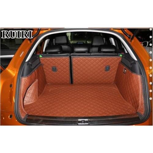 High quality mats! Full set car trunk mats for Audi Q3 2018-2011 durable boot carpets cargo liner mats for Q3 2013,Free shipping