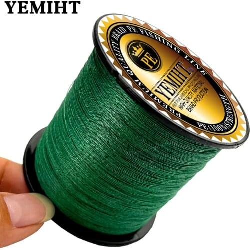 YEMIHT 500M 4 Strands Super Strong PE Braided Fishing Lines Multifilament Lines for Carp Fishing Wire Rope Cord Pesca Peche