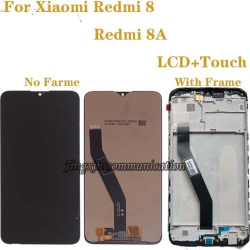 NEW LCD with frame For Xiaomi redmi 8 LCD display touch screen digitizer Assembly for Redmi 8A display repair parts