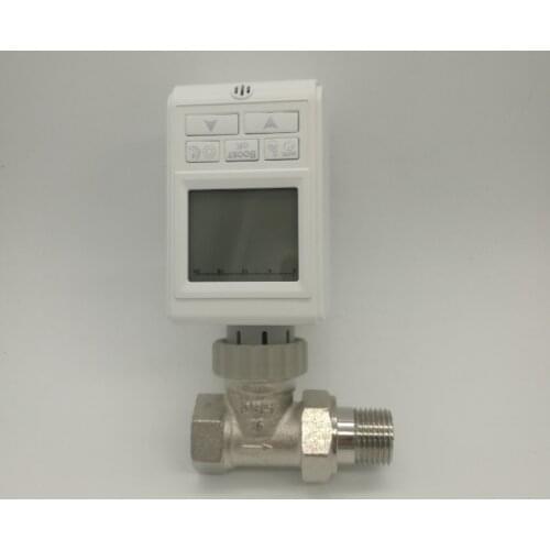 LCD Radiator actuator valves Temperature controlled electric actuator week programming thermostatic Radiator Valve DN15-DN25