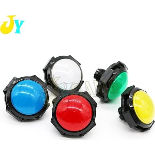 1pcs 60mm 12V Illuminated Push button Convex Button 5 Colors Arcade push button Arcade Parts Childrens game machine accessories