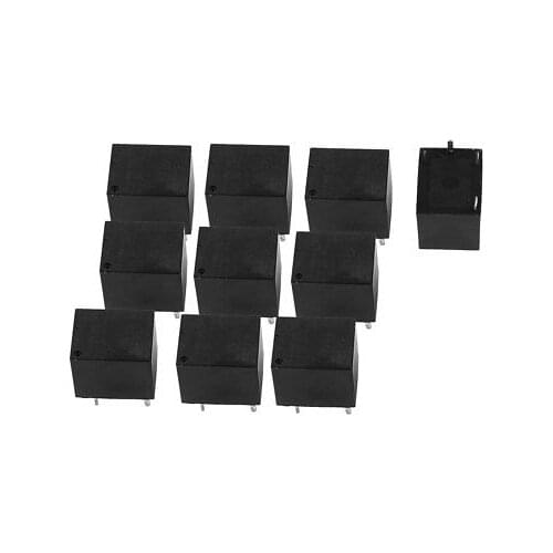 10Pcs DC12V 20A 0.6W 4 Terminal SPST NO Mini Power Coil Electromagnetic Relay