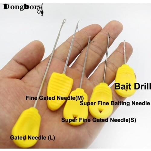 3PCS Carp Fishing Boilies Bait Drill Baiting Needle Gate Needle Pellet Hair Rigs Splicing Making Tools Rigs Loading Accessories