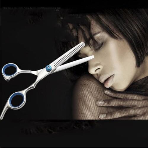 6 inch Cutting Thinning Styling Tool Hair Scissors Stainless Steel Salon Hairdressing Shears Regular Flat Teeth Blades