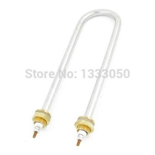 AC220V/380V 1.5KW/2KW/3KW/4KW U Shaped Water Boil Electric Heating Tube Heater Heat Tool Thread Dia. 18mm
