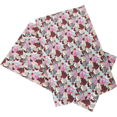 David accessories 20*33cm cake stripe animal stripe Faux Artificial Synthetic Leather Fabric Diy Sewing Bag Material,1Yc3445