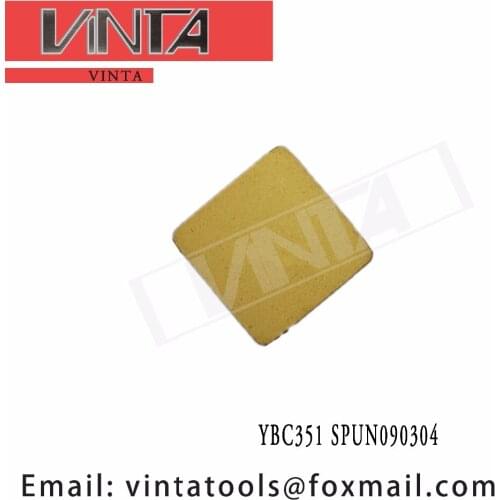 Free shipping high quality 10pcs/lots YBC351 SPUN090304 cnc carbide milling inserts