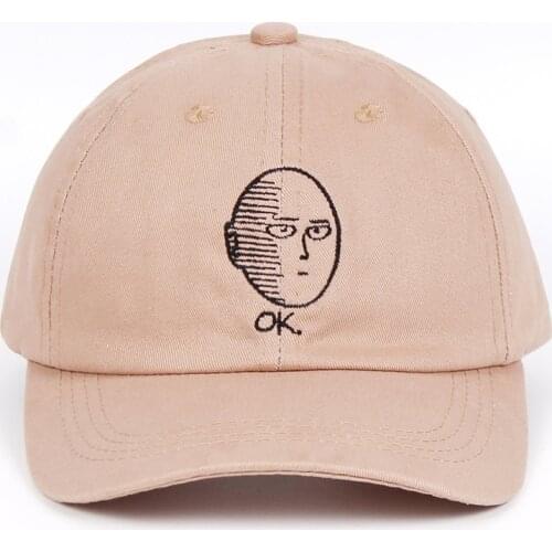 Unisex Baseball Cap ONE PUNCH MAN Dad Hat Men Solid Adjustable Cap Solid Cotton Gorras Cap Casual Leisure Bone Snapback Hats