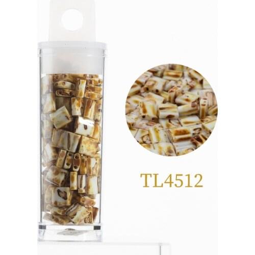 Taidian Miyuki Tila Beads Japanese Glass Seedbeads Red 5x5x1.9mm bohostyle Beaded Earring 10grams/tube