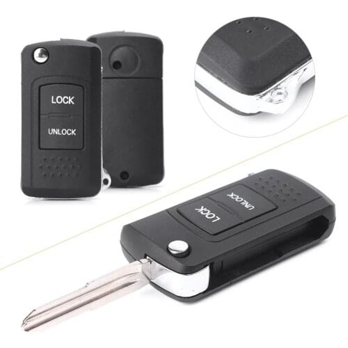 2 Button Car Folding Key Case Uncut Key Shell Replacement Housing for Mitsubishi Lancer Outlander Endeavor Eclipse Galant
