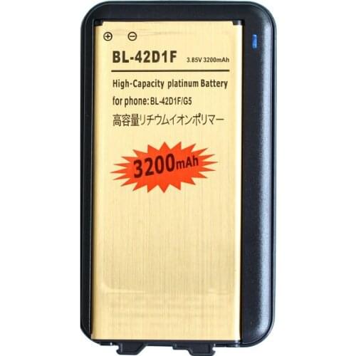 Ciszean 3200mAh BL-42D1F Gold Replacement Battery + Charger For LG G5 VS987 US992 H820 H840 H850 H830 H831 F700S H960 H860N