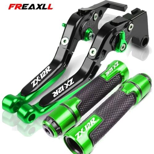 For Kawasaki Ninja ZX-12R ZX12R ZX 12R 2000-2005 2002 2003 2004 Motorcycle Adjustable Foldable Brake Clutch Lever Handle Grips