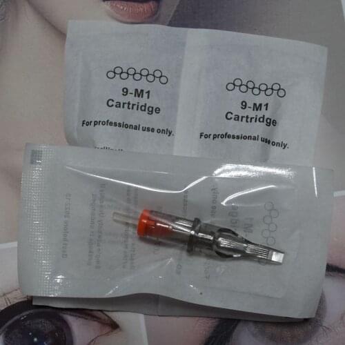 Disposable Sterilized 9M1 Tattoo Cartridge Needles For Permanent Lip Eyebrow Makeup Tattoo Rotary Pen Supplies