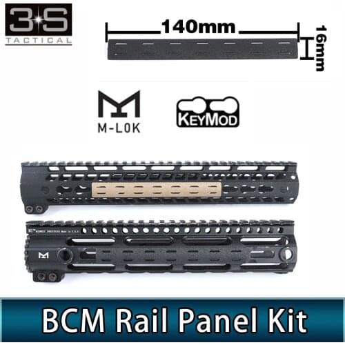 5pcs/set Tactical BCM M-LOK Keymod Rail Panel Kit Hunting AR15 Handguard Rail Cover For Weaver Picatinny Rail Accessories