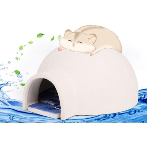 Creative Hamster Cage House Hamster Cooling Room Summer Cooling Nest Small Pet Igloo House