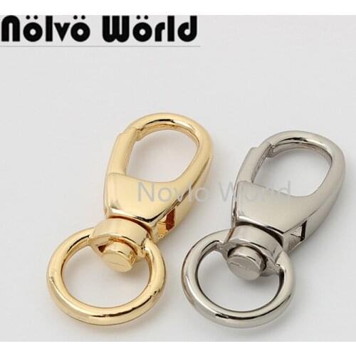10-50 pieces 2colors 39*11mm 3/8'' zinc alloy spring gate trigger snap hook for handbag key chain clip snap buckles bag parts