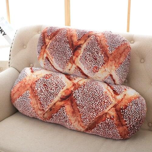 2 kinds Creative Bread Pattern Pillow PP Cotton Filler Cervical Health Care Pillow Funny Soft Massage Neck Pillow 5 sizes