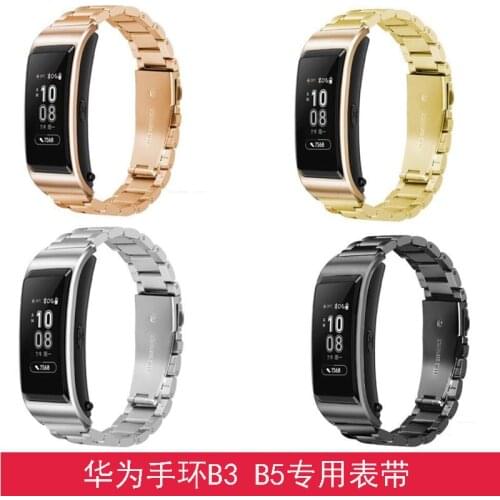 16mm 18mm Stainless Steel strap For huawei B6 B5 B3 band talkband smart Replacement wristband bracelet