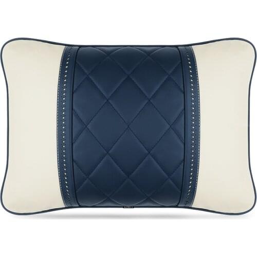 For Mercedes Maybach S-Class headrest Luxury leather Car neck pillow Car Lumbar Pillows Travel Seat Cushion Support accessories