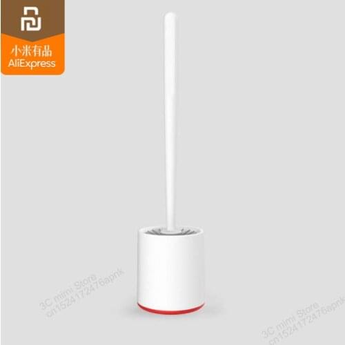 Youpin Mijia vertical storage toilet brush soft rubber brush toilet brush and bracket set bathroom toilet cleaning tools smart