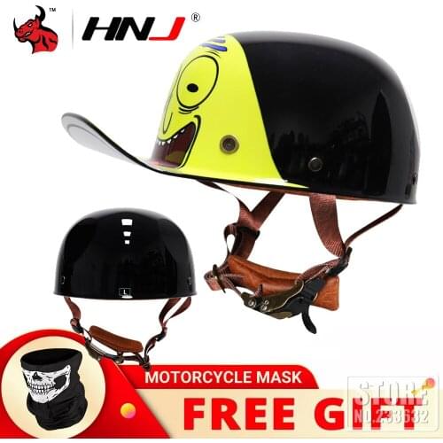 Matter Vintage Motorcycle Helmet Men Retro Riding Helmet Motorbike Moto Biker Protection Gear Racing Scooter Half Helmet Women