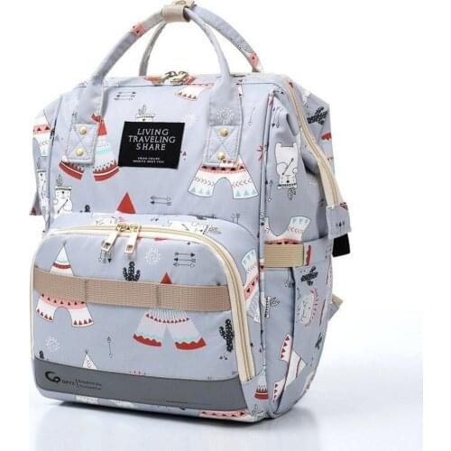 Mommy Bag 2020 New Backpacks Mom Bag Fashion Large-capacity Travel Bag Waterproof Bottle Insulation Bag Reflective Strip