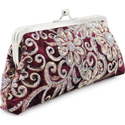 Bag For Women New Elegant Vintage Embroidery Evening Bag Womens Dinner Clutch Purse Ladies Handbag