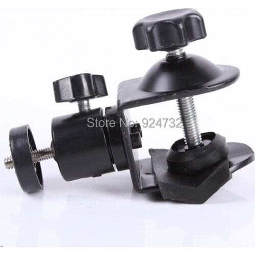 Photo Studio U Clip C Clamp with Ball Head Bracket for Camera/Flash/Light stand