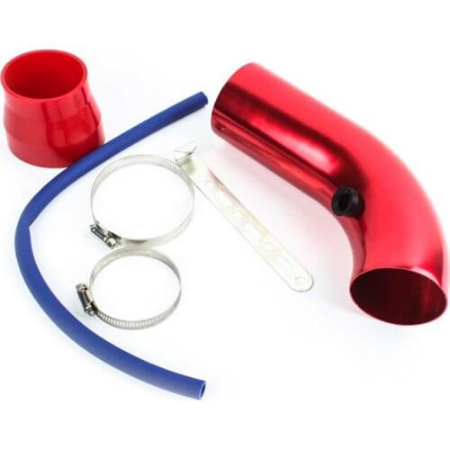 Universal 3" 76mm Car Cold Air Intake System Turbo Induction Pipe Tube Kit With Air Filter Cone High Flow Performace Racing DIY