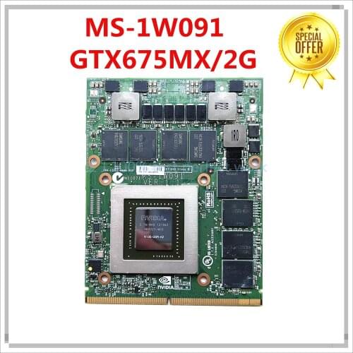 MS-1W091 VER:1.1 N13E-GSR-A2 GTX 675MX GDDR5 Video VGA CARD FOR MSI GT70 GT60 GX660R GT660 GX680 GT683DX GX780 GT783DX