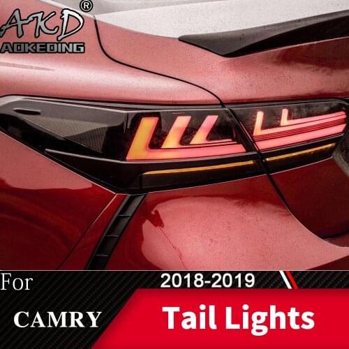 For Car Toyota camry 2018-2020 Tail Lamp LED Fog Lights Day Running Light DRL Tuning Tail Lights Car Accessories