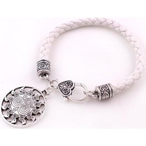 Female Male Bracelet Bangle Leather Chain Fashion Pattern Fine Jewelry Zinc Alloy Material Provide Dropshipping