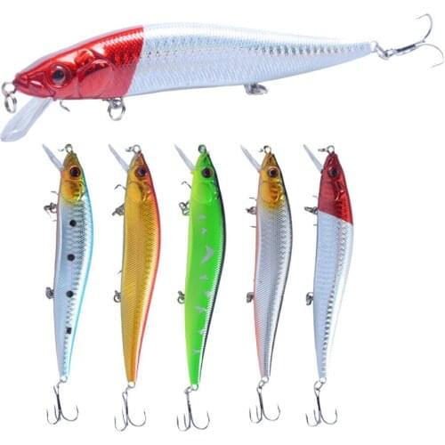 1 Pcs/lot Fishing Lure 3D Eyes Floating Minnow Aritificial Laser Wobblers 14cm 23g Crankbait Hard Plastic Fishing Tackle Pesca