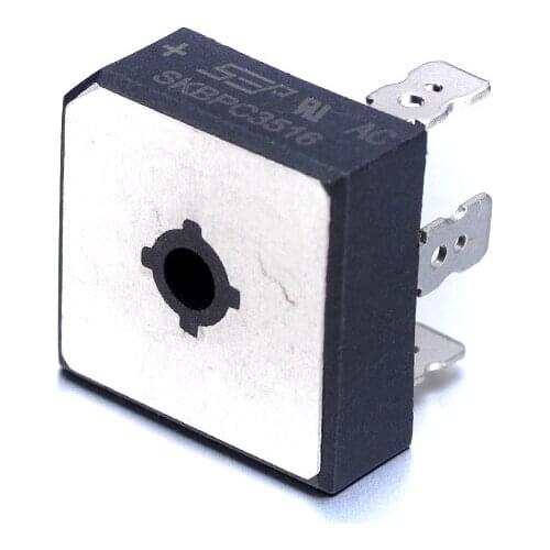 1pcs High Quality SKBPC3516 1600V Three-phrase Rectifier Bridge 5Pins Intermediate Frequency 28.5x28.5mm Intermdiate-power