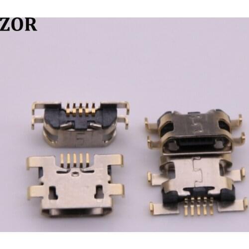 100pcs Mini micro USB jack charging connector dock port socket power plug Replacement Repair Part For lenovo Vibe C2 k10A40 K10