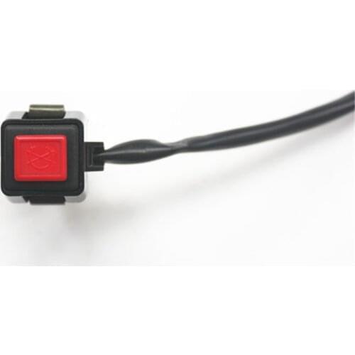 2pcs/lot Motorcycle Hazard Light Switch Warning Emergency Lamp Signal Flasher Wires Plug Switch On/off Mini Button