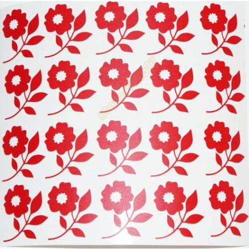 40pcs/set Flower Decal Floral Envelope Seal Wall Art Stickers Wedding Invitation Party Decoration Label Removable Wallpaper B347