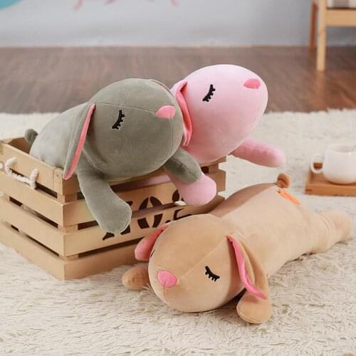 55/70/100cm Lying Rabbit doll soft baby Rabbit plush toy boys and girls birthday gifts Christmas gifts high quality soft gifts